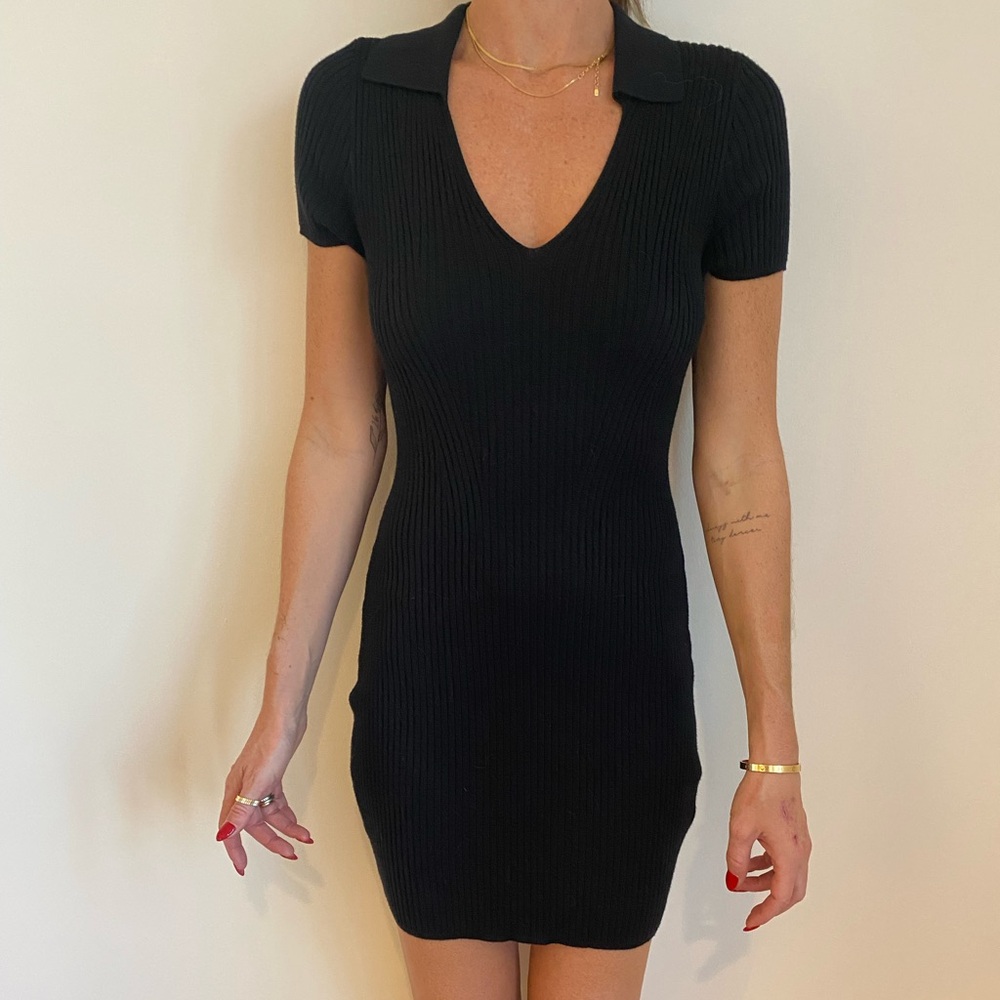 Abercrombie Collard Rib Knit Mini Dress - Sz XS